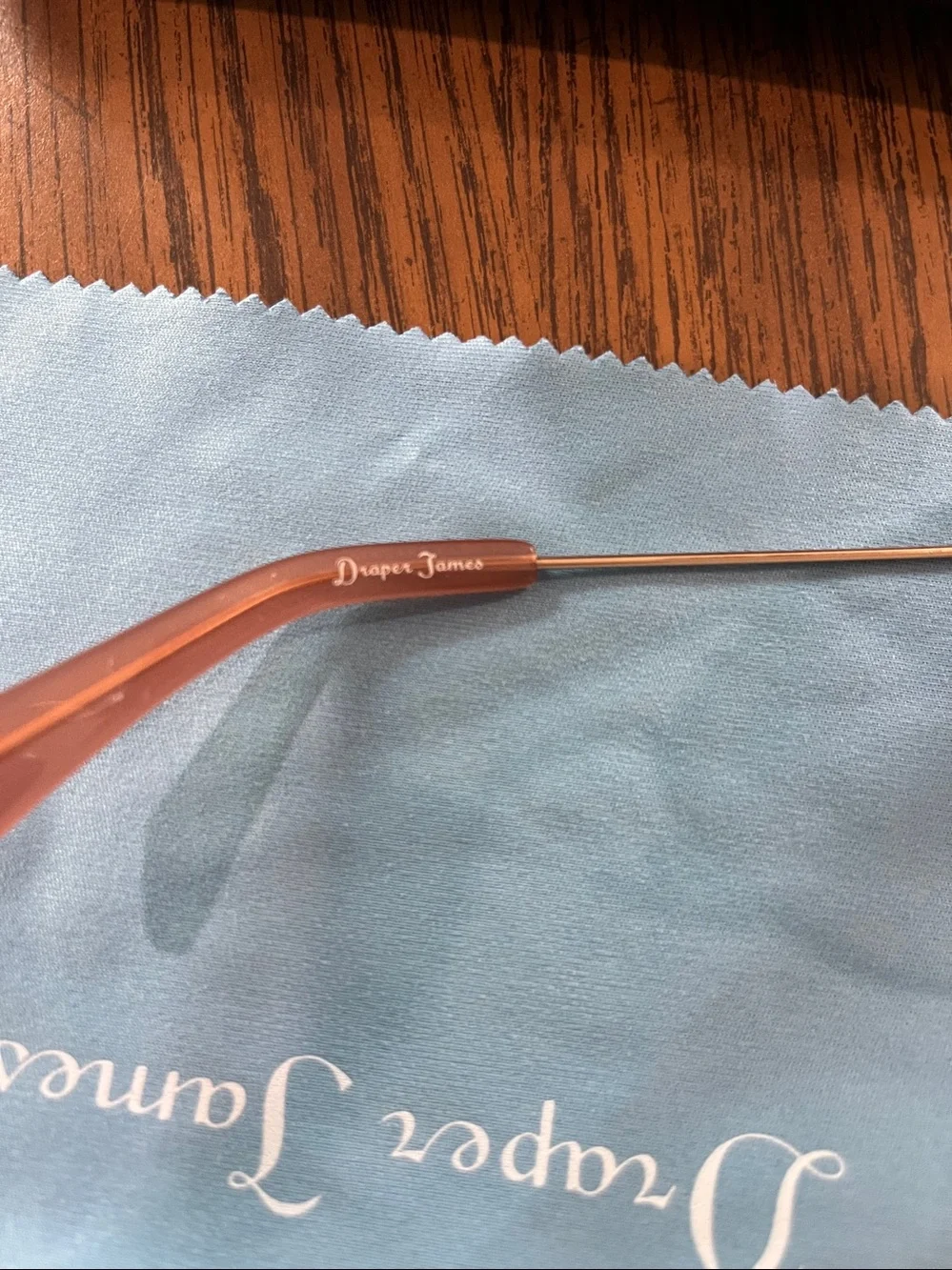 Draper James Gold Frame Aviator Sunglasses with Brown Lenses